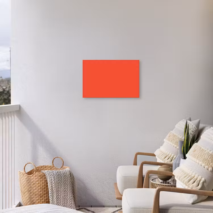 Burnt - Coral - Oranje Tuinposter op houten frame 2 cm dik klein 845 -sfeer1