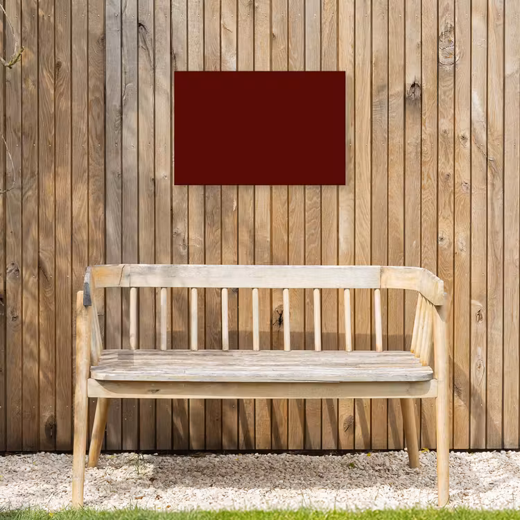 Burnt - Mahogany - Rood Tuinposter op houten frame 2 cm dik klein 845 -sfeer4
