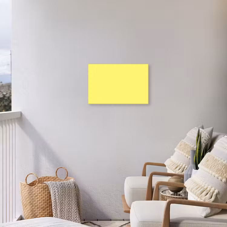 Buttery - Beige - Geel Tuinposter op houten frame 2 cm dik klein 845 -sfeer1