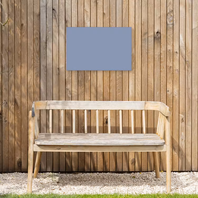 Canary - Champ - Blauw Tuinposter op houten frame 2 cm dik klein 845 -sfeer4