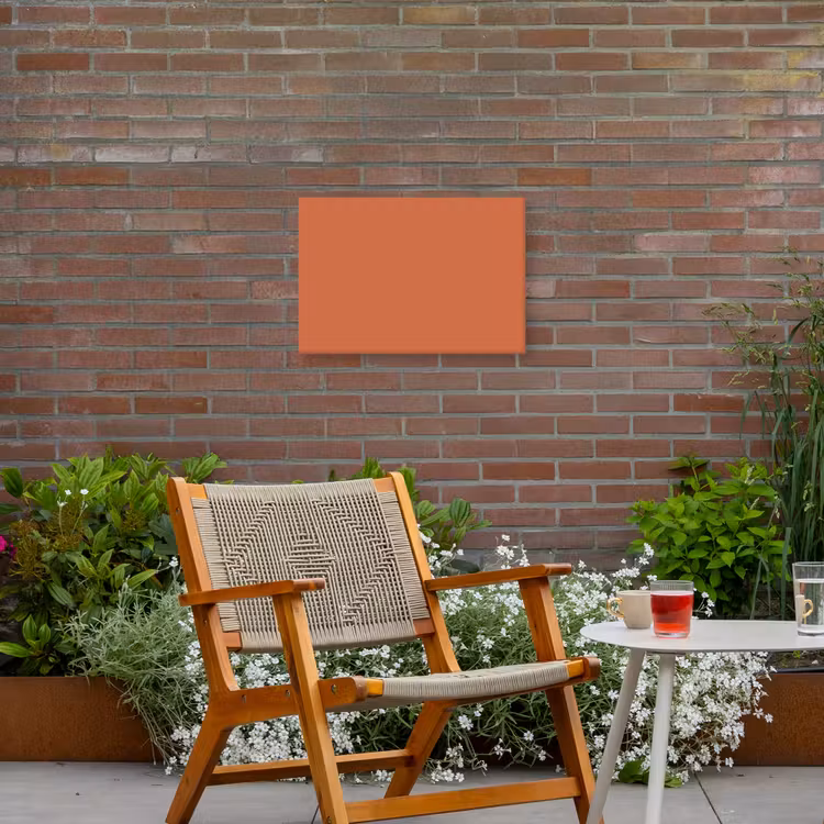 Classic - Terracotta - Oranje Tuinposter op houten frame 2 cm dik klein 845 -sfeer3