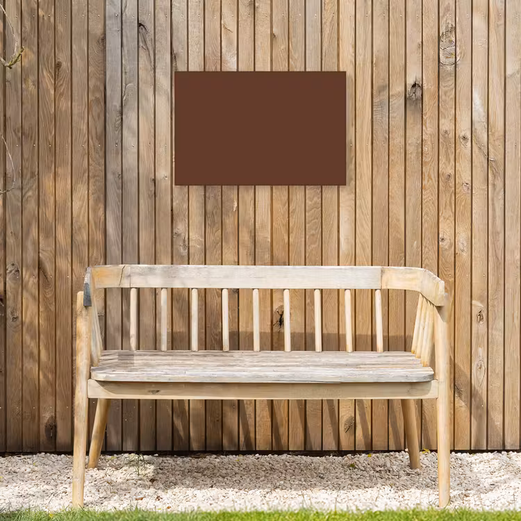 Deep - Clay - Brown - Bruin Tuinposter op houten frame 2 cm dik klein 845 -sfeer4