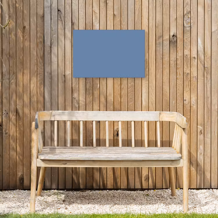 Denim - Breeze - Blauw Tuinposter op houten frame 2 cm dik klein 845 -sfeer4