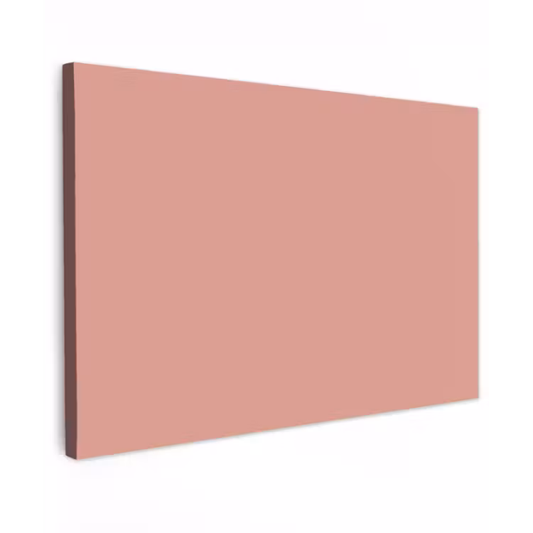 Muted - Salmon - Koraal Tuinposter op houten frame 2 cm dik klein 845 -3d