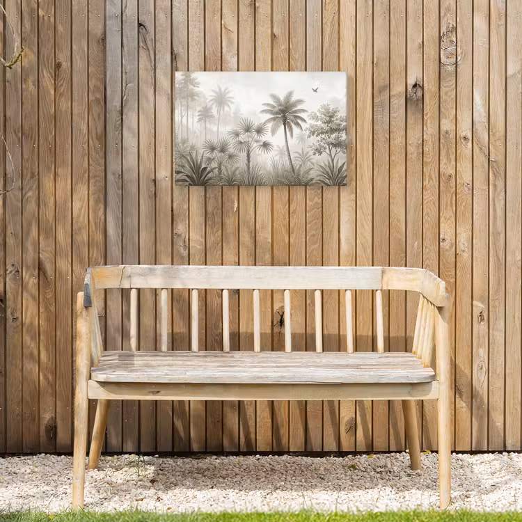 Jungle - Palmbomen - Natuur Tuinposter op houten frame 2 cm dik klein -sfeer4