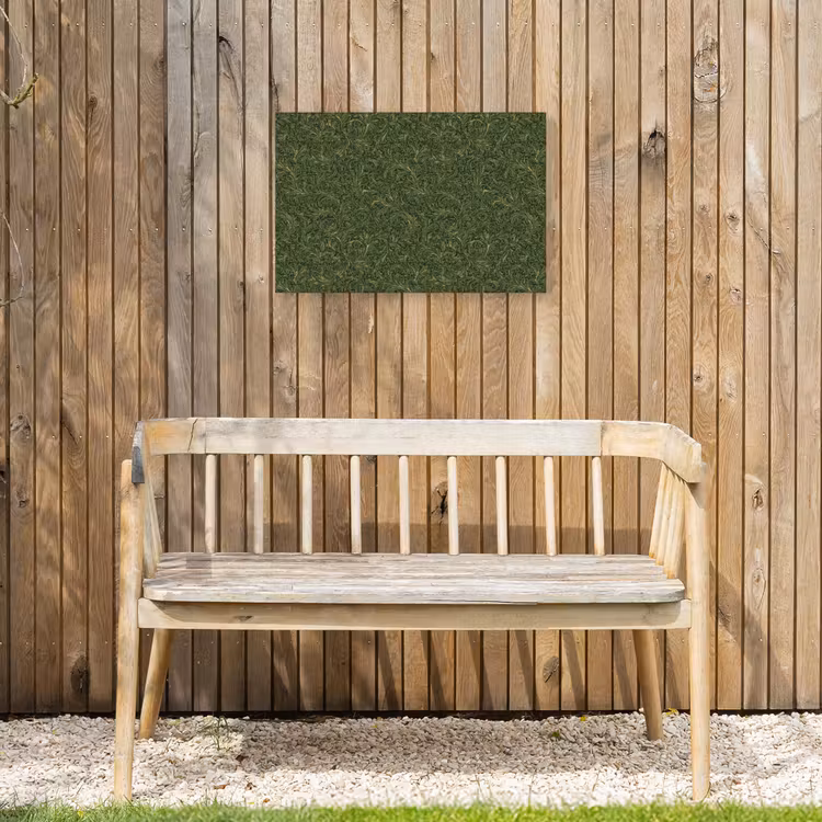 Donker - Groen - Krullend - Botanisch Tuinposter op houten frame 2 cm dik klein 845 -sfeer4
