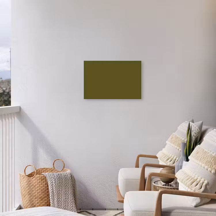 Dark - Olive - Groen Tuinposter op houten frame 2 cm dik klein 845 -sfeer1