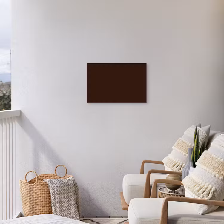 Dark - Chocolate - Bruin Tuinposter op houten frame 2 cm dik klein 845 -sfeer1