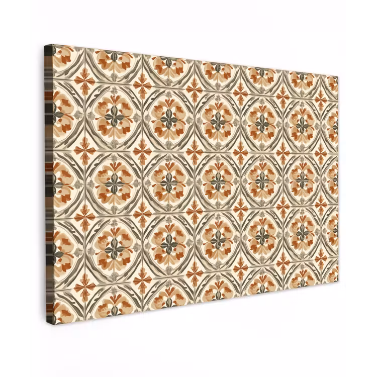 Elegant - Antiek - Kleurrijk Tuinposter op houten frame 2 cm dik klein 845 -3d