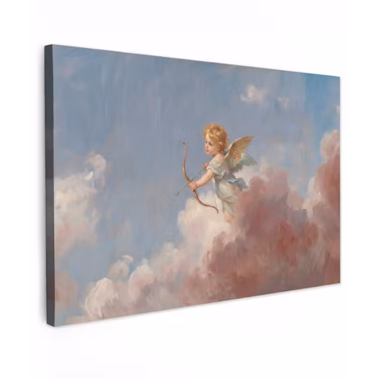 Engel - Pijl en boog - Mythologie - Klassiek Tuinposter op houten frame 2 cm dik klein -3d