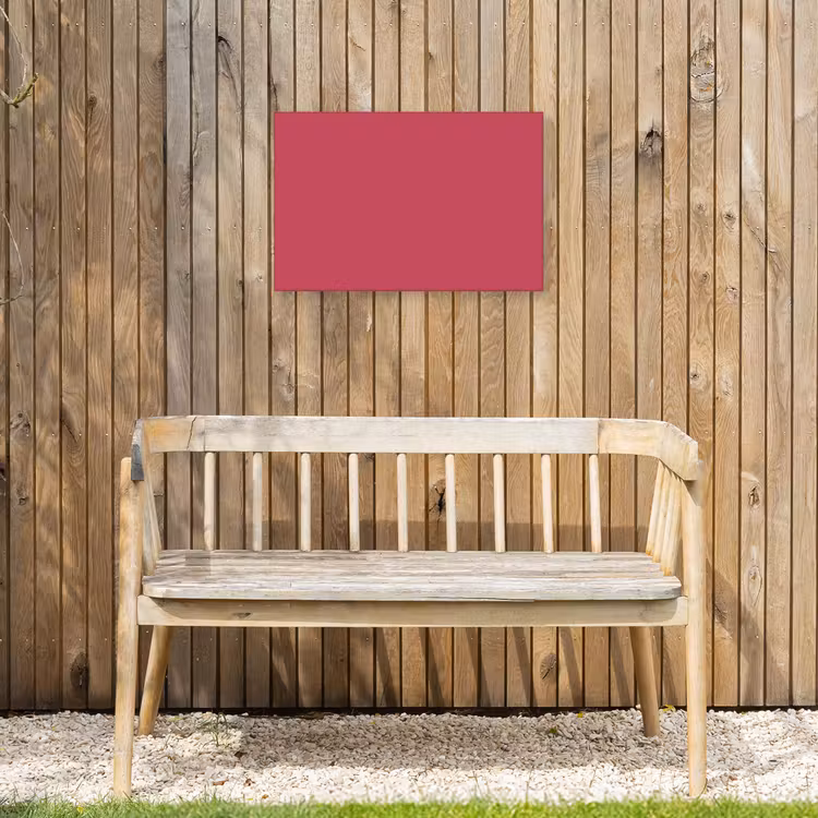 Bold - Berry - Rood Tuinposter op houten frame 2 cm dik klein 845 -sfeer4