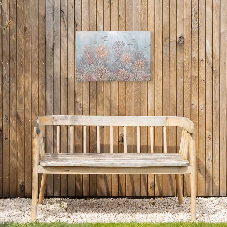 Vis - Koraal - Oceaan - Illustratie - Onderwater Tuinposter op houten frame 2 cm dik klein -sfeer4