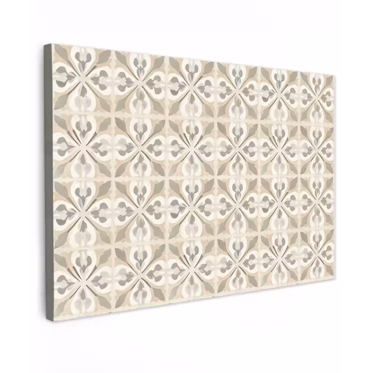 Tegel - Motief - Beige Tuinposter op houten frame 2 cm dik klein 845 -3d