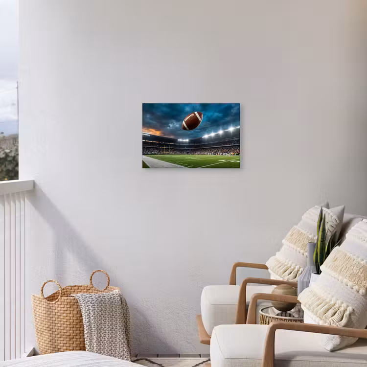 Football - Bal - Stadion - Sport Tuinposter op houten frame 2 cm dik klein -sfeer1