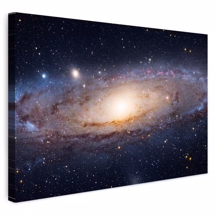Outdoor Leinwand - Galaxie – Weltraum – Kosmos - Sterrenstelsel - Ruimte - Kosmos Tuinposter op houten frame 2 cm dik klein