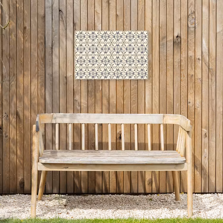 Floraal - Patroon - Kleurrijk Tuinposter op houten frame 2 cm dik klein 845 -sfeer4