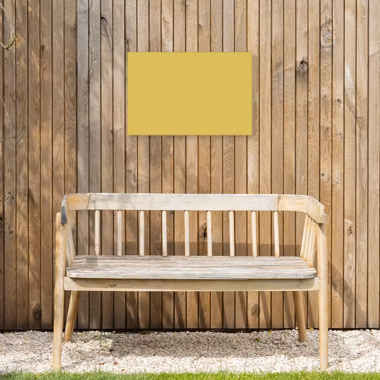 Golden - Victory - Geel Tuinposter op houten frame 2 cm dik klein 845 -sfeer4