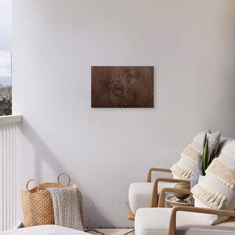 Houtnerf - Textuur - Patroon - Bruin - Rustiek Tuinposter op houten frame 2 cm dik klein -sfeer1