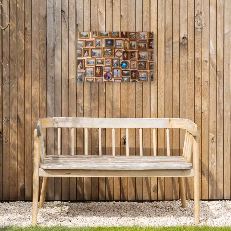 Interieur - Kunst - Collectie - Klassiek - Goud Tuinposter op houten frame 2 cm dik klein -sfeer4