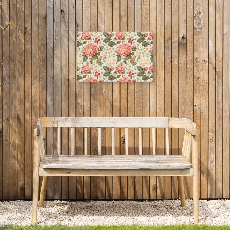 Klassiek - Botanisch - Veelkleurig Tuinposter op houten frame 2 cm dik klein 845 -sfeer4