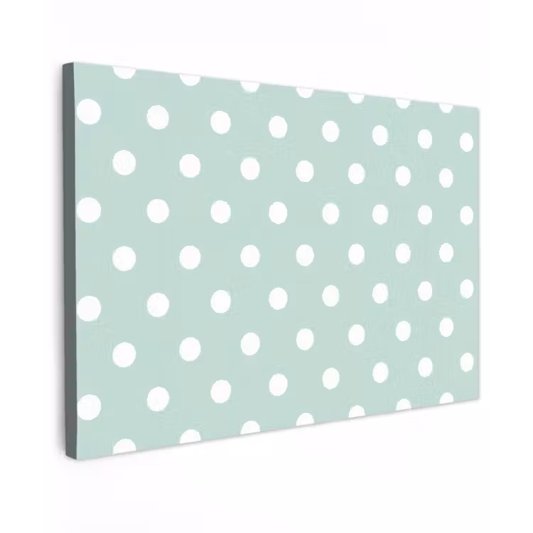 Klassiek - Polka - Groen Tuinposter op houten frame 2 cm dik klein 845 -3d