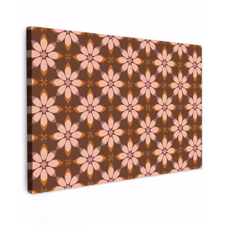 Klassiek - Retro - Bruin Tuinposter op houten frame 2 cm dik klein 845 -3d
