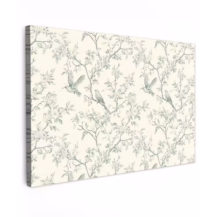 Klassiek - Vogels - Groen Tuinposter op houten frame 2 cm dik klein 845 -3d