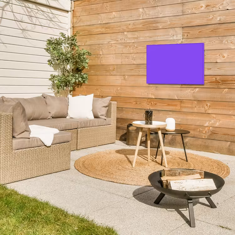 Vivid - Violet - Paars Tuinposter op houten frame 2 cm dik klein 845 -sfeer2