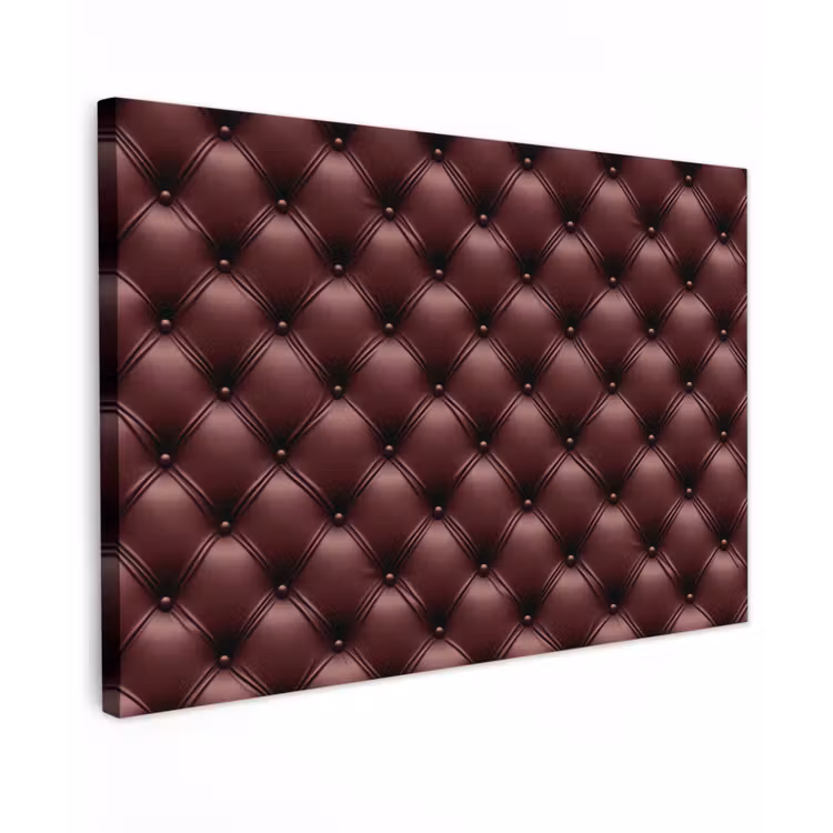 Leer - Patroon - Bordeaux Tuinposter op houten frame 2 cm dik klein 845 -3d