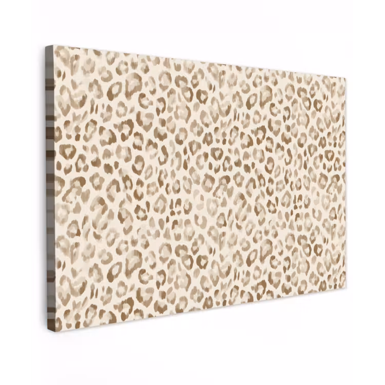 Luipaard - Klassiek - Beige Tuinposter op houten frame 2 cm dik klein 845 -3d