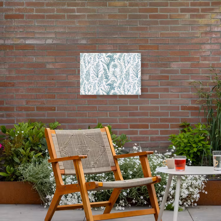 Lovely - Garden - Emerald Tuinposter op houten frame 2 cm dik klein 845 -sfeer3