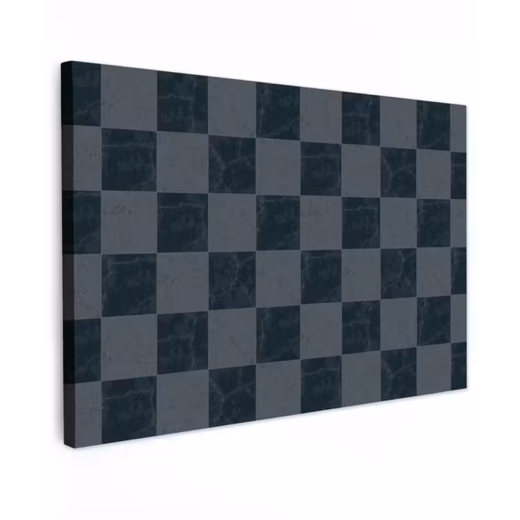 Marmer - Patroon - Antraciet Tuinposter op houten frame 2 cm dik klein 845 -3d