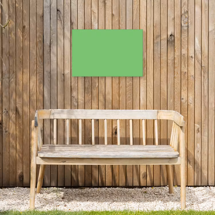 Meadow - Green - Groen Tuinposter op houten frame 2 cm dik klein 845 -sfeer4