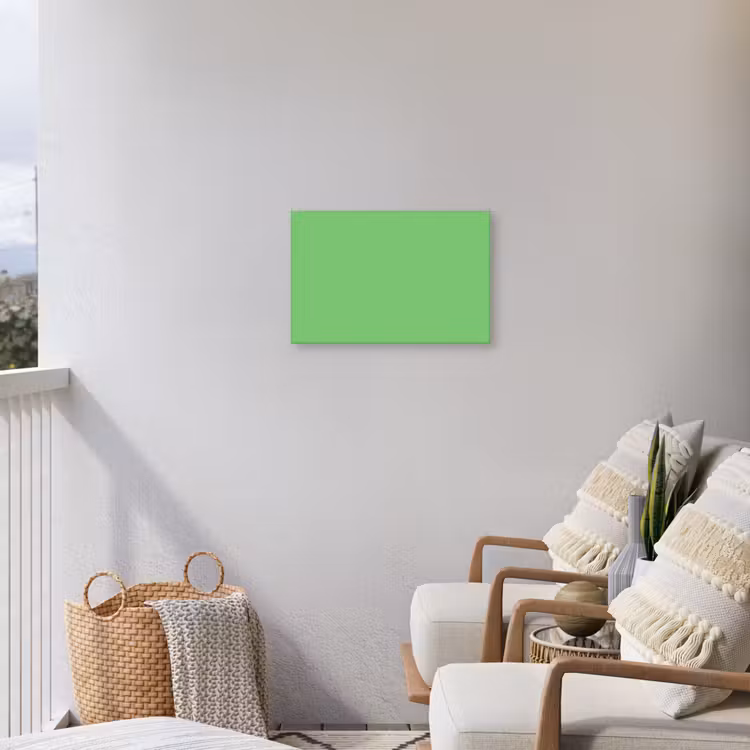 Meadow - Green - Groen Tuinposter op houten frame 2 cm dik klein 845 -sfeer1