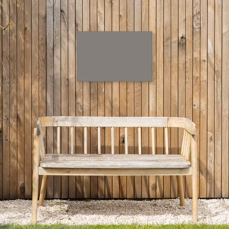Mineral - Grey - Grijs Tuinposter op houten frame 2 cm dik klein 845 -sfeer4