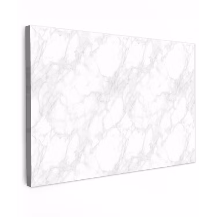 Minimalistisch - Wit - Grijze aders Tuinposter op houten frame 2 cm dik klein 845 -3d