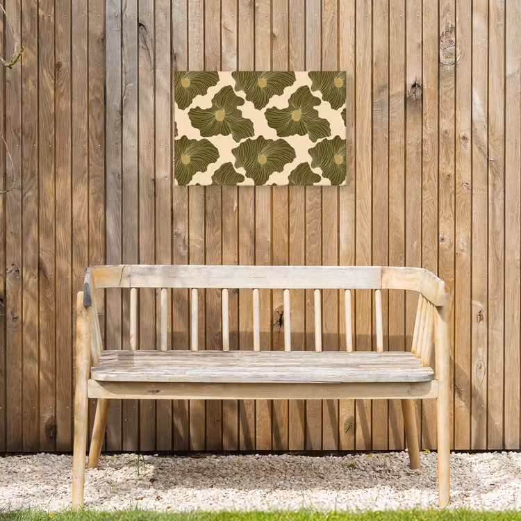 Modern - Abstract - Groen Tuinposter op houten frame 2 cm dik klein 845 -sfeer4