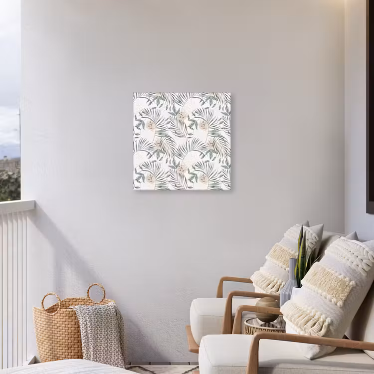 Monstera - Palmblad - Jungle - Tropisch Tuinposter op houten frame 2 cm dik klein -sfeer1