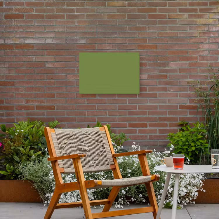 Moss - Green - Groen Tuinposter op houten frame 2 cm dik klein 845 -sfeer3