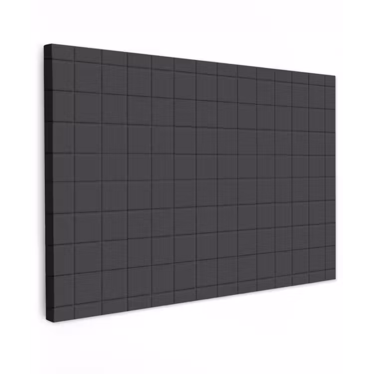 Patroon - Tegel - Antraciet Tuinposter op houten frame 2 cm dik klein 845 -3d