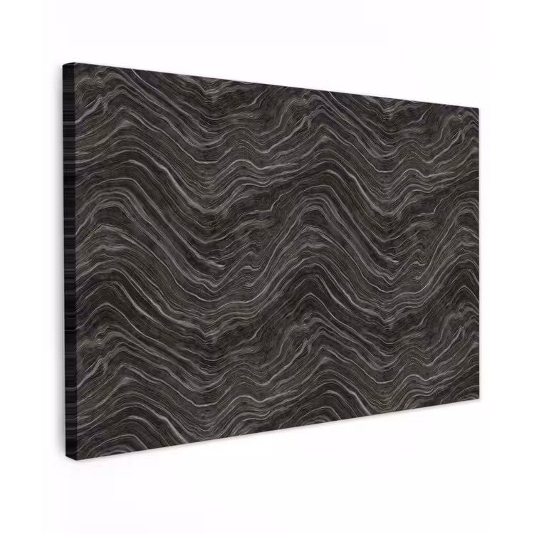 Patroon - Contrast - Antraciet Tuinposter op houten frame 2 cm dik klein 845 -3d