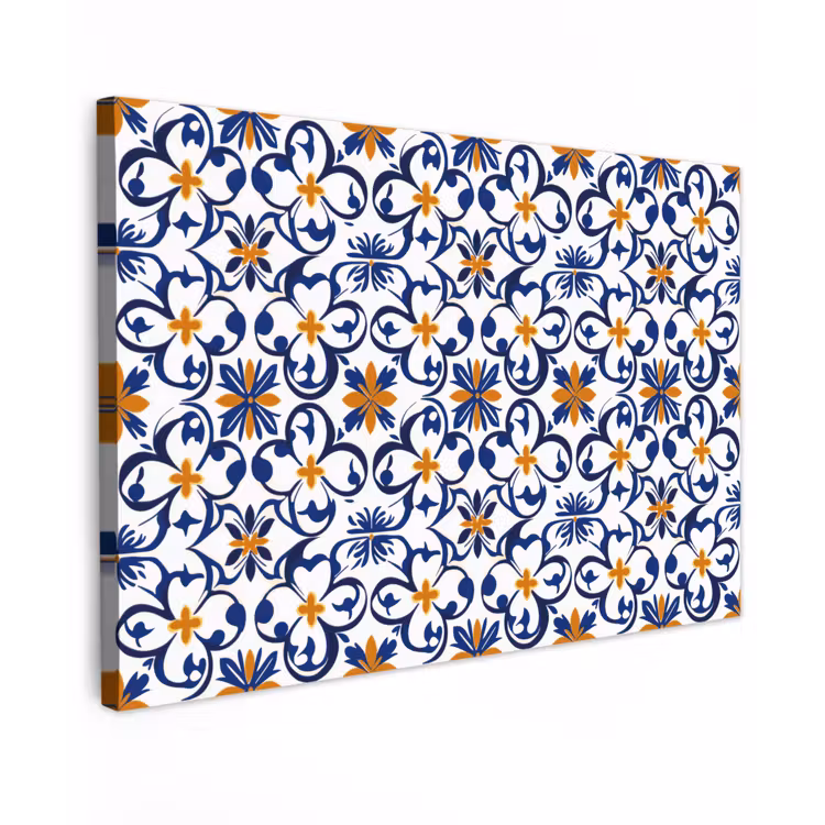 Patroon - Modern - Kleurrijk Tuinposter op houten frame 2 cm dik klein 845 -3d