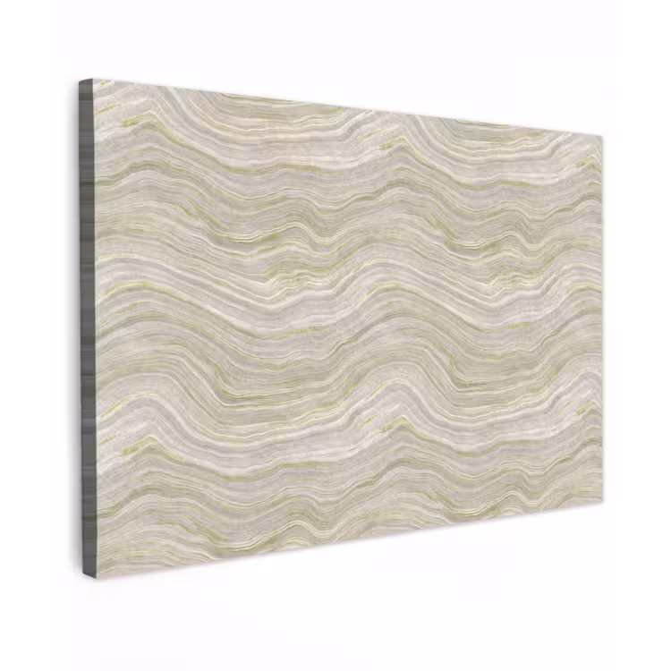 Patroon - Sereen - Groen Tuinposter op houten frame 2 cm dik klein 845 -3d