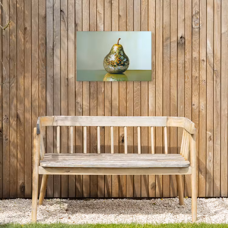 Fruit - Disco - Art - Glitter Tuinposter op houten frame 2 cm dik klein -sfeer4