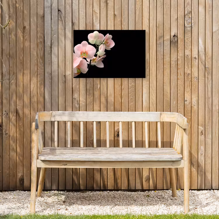 Orchidee - Bloemen - Roze - Stilleven - Flora Tuinposter op houten frame 2 cm dik klein -sfeer4