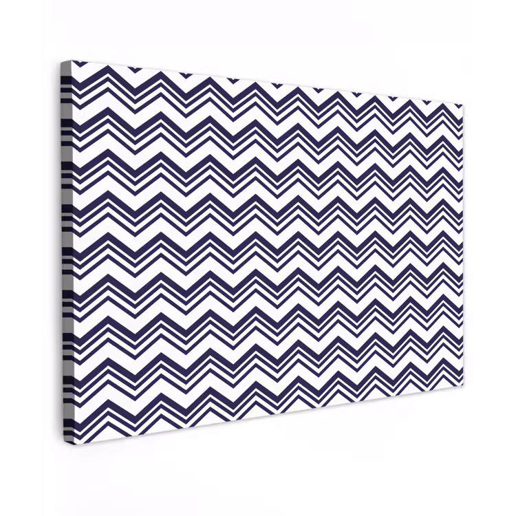 Oceaan - Golven - Blauw - Wit Tuinposter op houten frame 2 cm dik klein 845 -3d