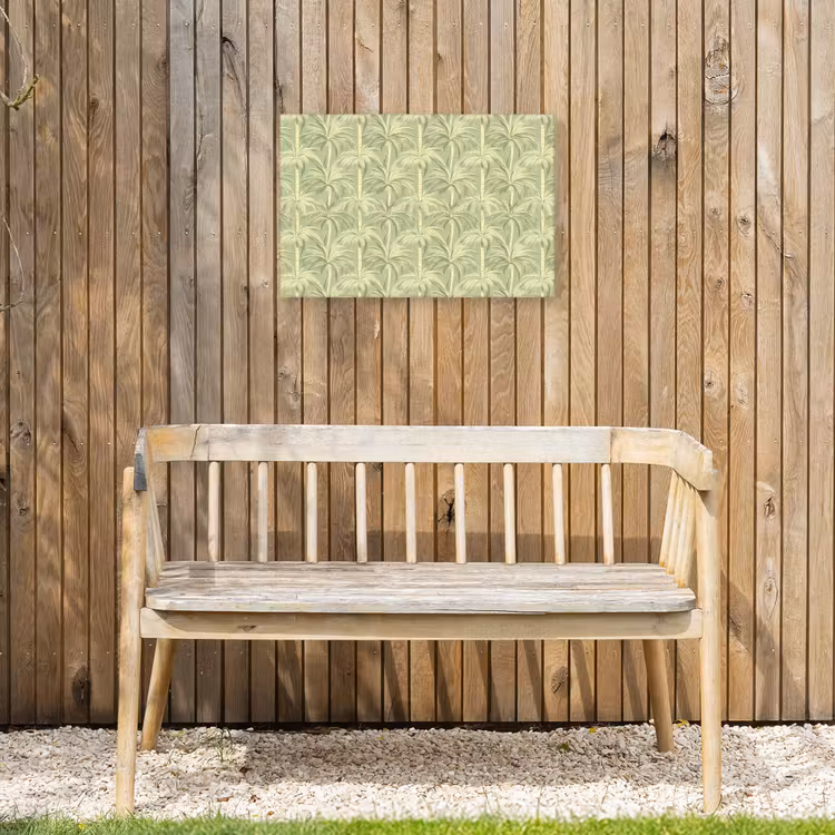 Palmwoud - Tropisch - Groen Tuinposter op houten frame 2 cm dik klein 845 -sfeer4