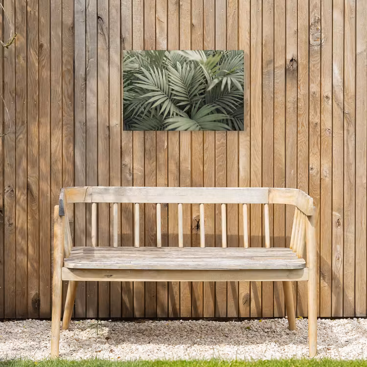 Plant - Palmbladeren - Natuur - Groen Tuinposter op houten frame 2 cm dik klein -sfeer4