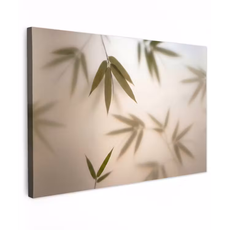Planten - Bladeren - Natuur - Groen Tuinposter op houten frame 2 cm dik klein -3d