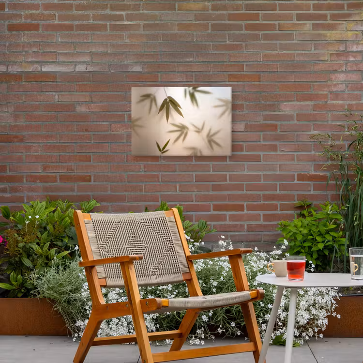 Planten - Bladeren - Natuur - Groen Tuinposter op houten frame 2 cm dik klein -sfeer3